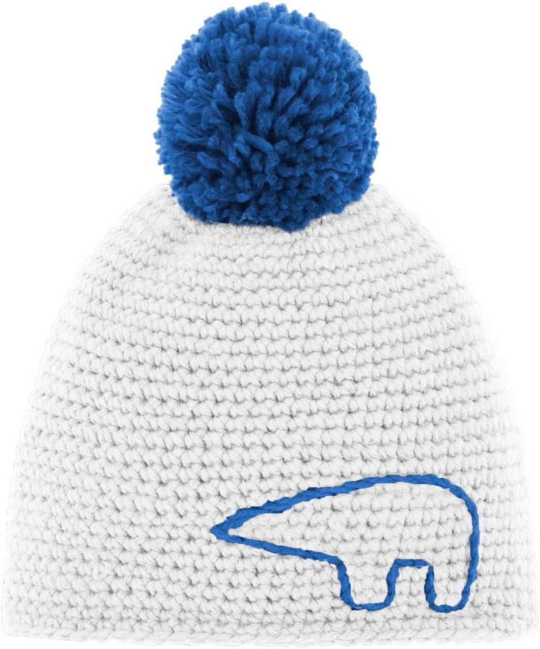 Eisbär Jay Pompon MÜ Einheitsgrösse White-Lapis/Lapis, Einheitsgrösse White-Lapis/Lapis