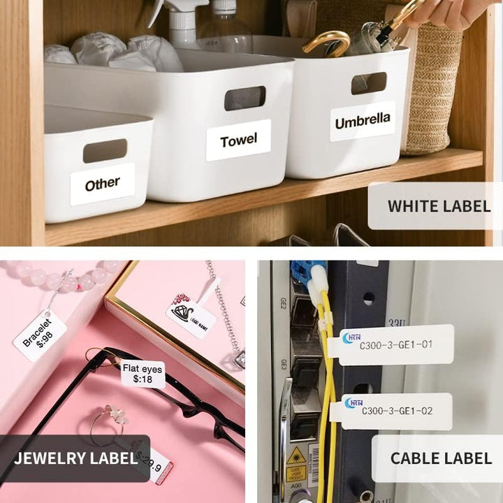 NIIMBOT B21 Bluetooth Etikettendrucker, Beschriftungsgerät Selbstklebend Kompatibel Mit IOS Android,