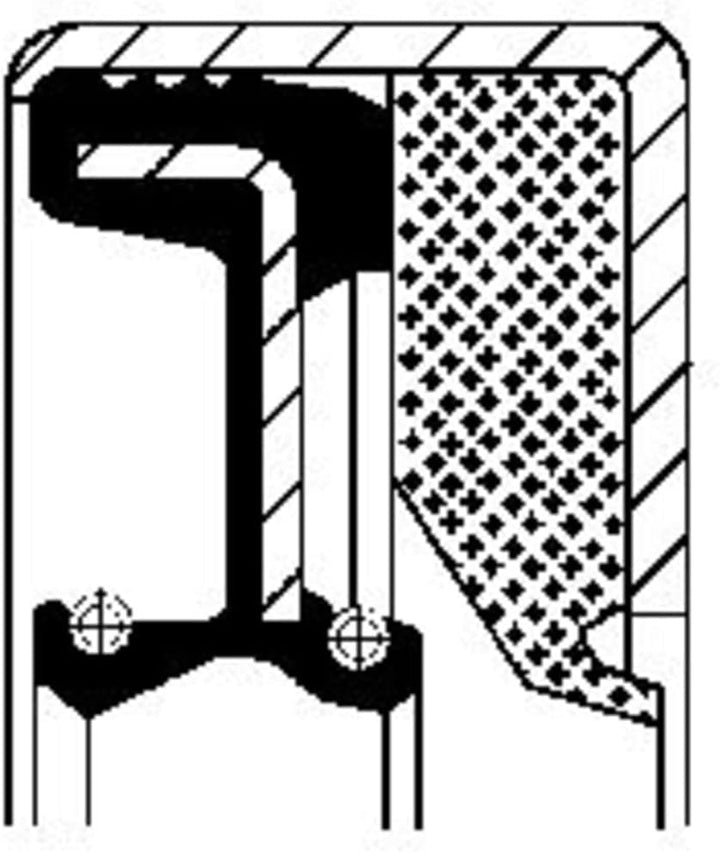 Corteco 12015132B Wellendichtring, Radnabe
