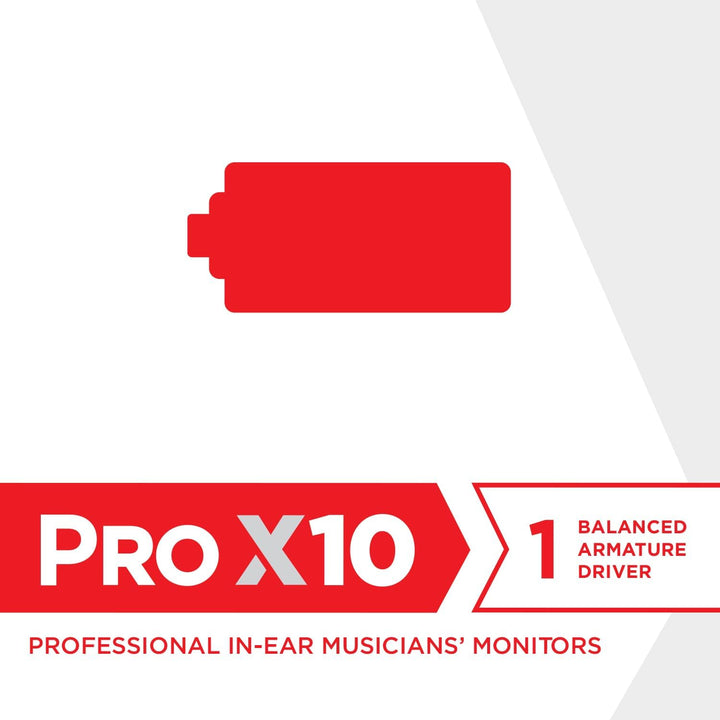 Westone Audio Pro X10 Professional Single Balanced Armature Driver IEM Kopfhörer mit Linum BAX T2 ab