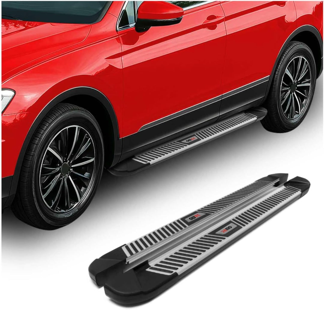 Trittbretter kompatibel mit Toyota Hilux 2015-2023 Seitenbretter Seitenschweller Alu