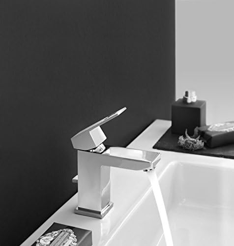 GROHE Eurocube | Badarmatur - Waschtischarmatur | EcoJoy, Zugstange, chrom | 2312700E Standard, Stan