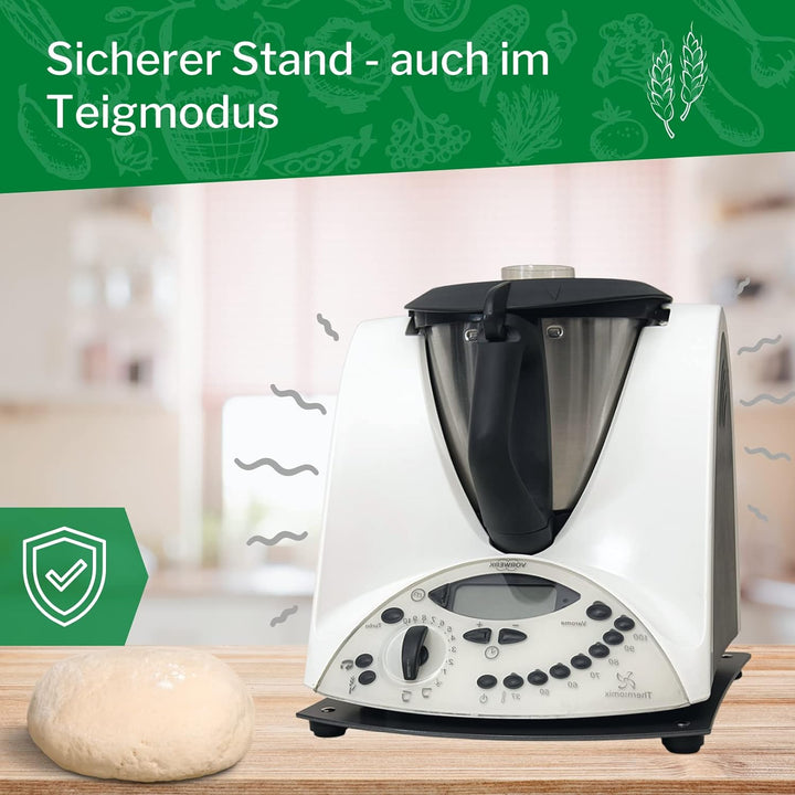 Gleitbrett kompatibel mit dem Thermomix TM31 in Anthrazit-grau von Leckerhelfer