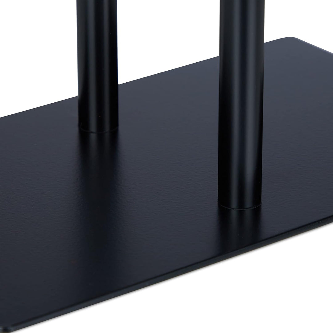 Relaxdays Handtuchständer, Waschlappenständer, HBT: 31 x 28,5 x 12 cm, 2 Stangen, Schmuckständer, Ba