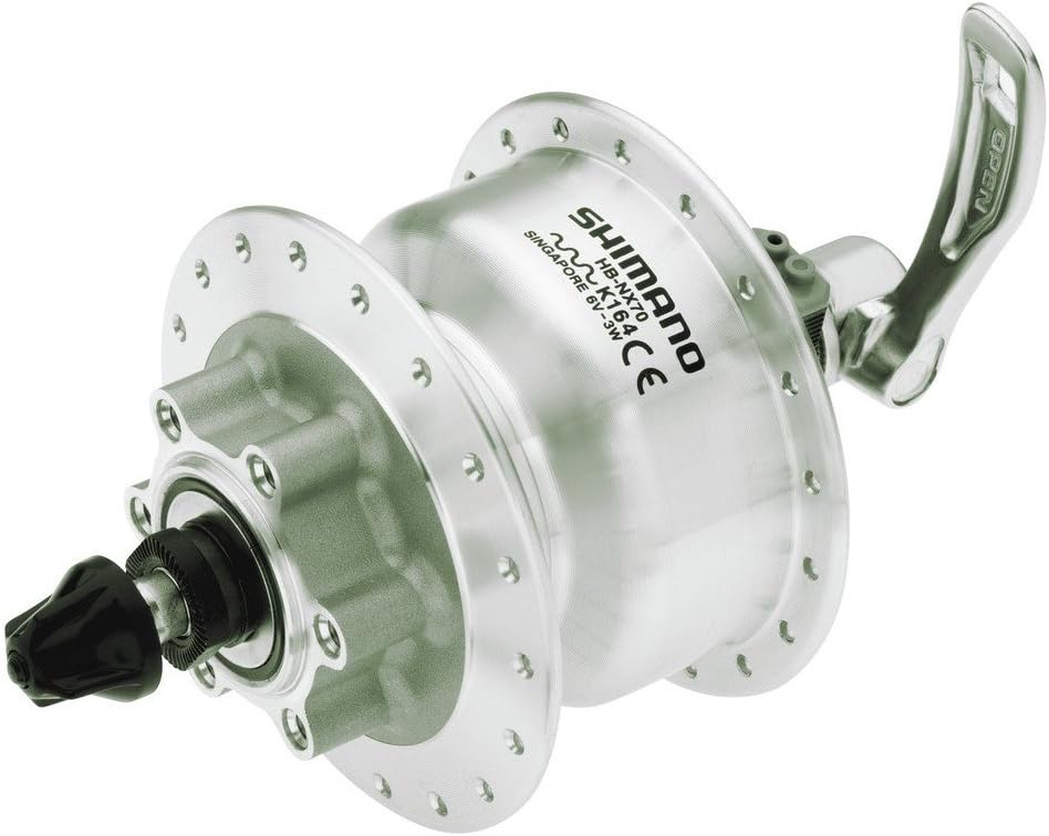 SHIMANO Unisex – Erwachsene DH-3D32 Nabendynamo, schwarz, Einheitsgrösse