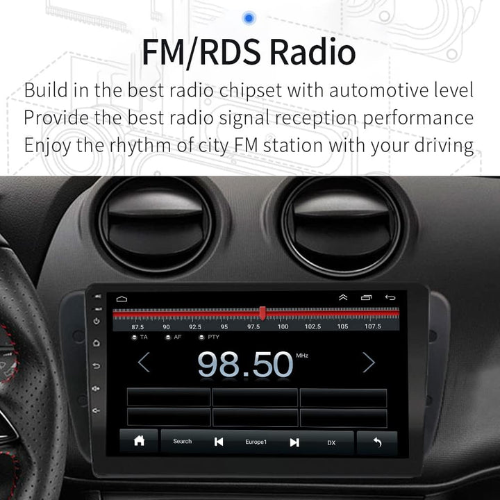 LEXXSON Carplay Radio Android Auto für Seat Ibiza 6J 2009–2013 | 9 Zoll kapazitiver Touchscreen GPS