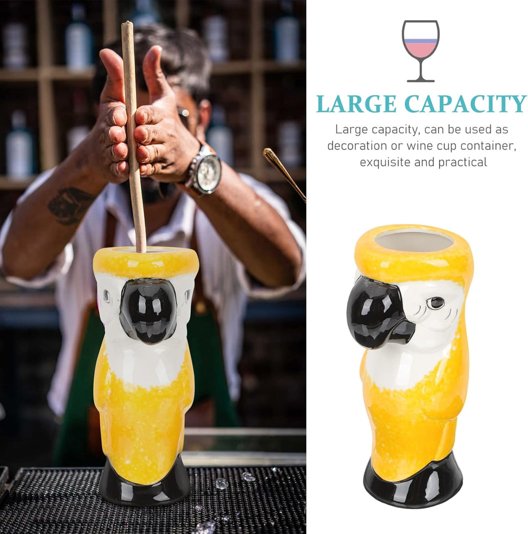 TOPBATHY Hawaiianisches Weinglas Einzigartiger Cocktail- Becher. Party Tiki Cup. Hawaiianisch Trinkg