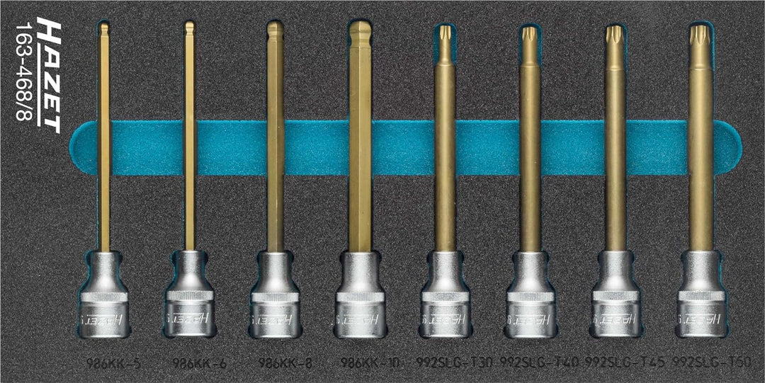 Hazet Schraubendreher-Steckschlüsseleinsatz-Satz, Vierkant 12,5 mm 1/2 Zoll, Innen TORX Profil ∙ Anz