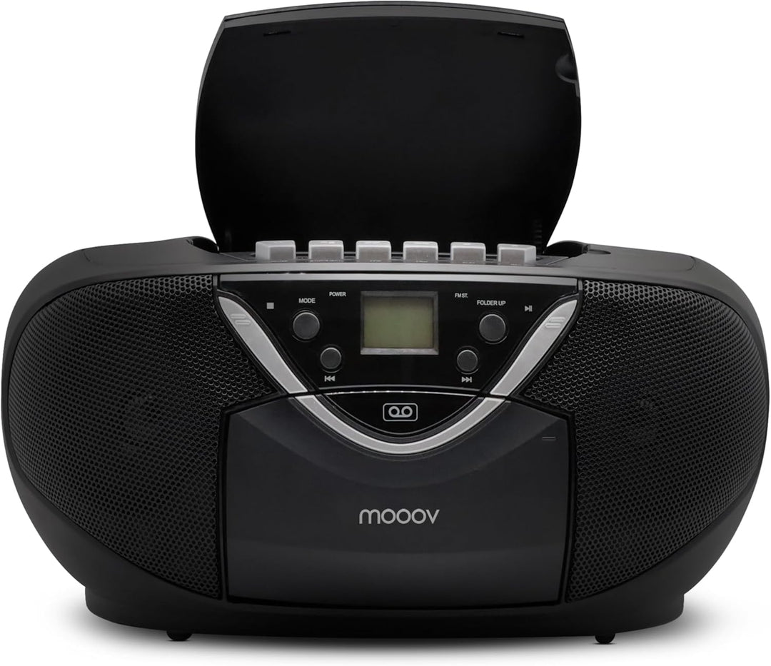 Metronic 477131 CD-/Kassettenradio schwarz, schwarz
