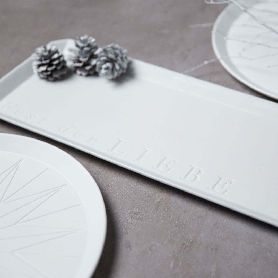 Räder 89249 ZUHAUSE - Centerpiece - Tablett - Make a Wish - Porzellan - 52x20x2cm