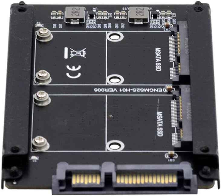 NFHK Dual MSATA Mini-SATA SSD Karte JOBD Raid0 Span Bridge zu 2.5inch SATA Combo HDD Festplattengehä
