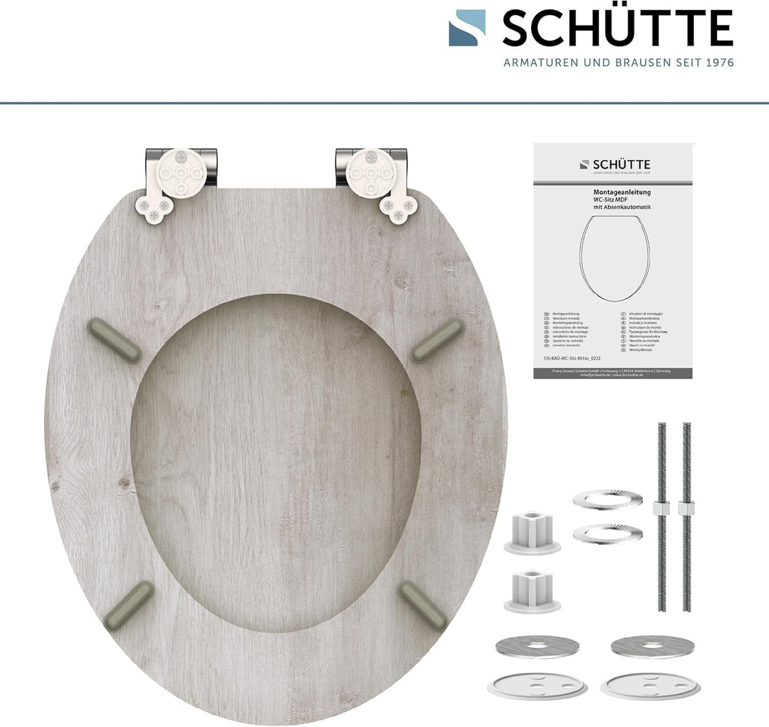 SCHÜTTE WC-Sitz MDF (Light Wood) Light Wood MDF, Light Wood MDF