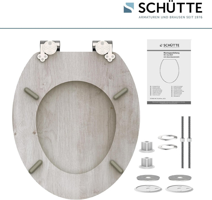 SCHÜTTE WC-Sitz MDF (Light Wood) Light Wood MDF, Light Wood MDF