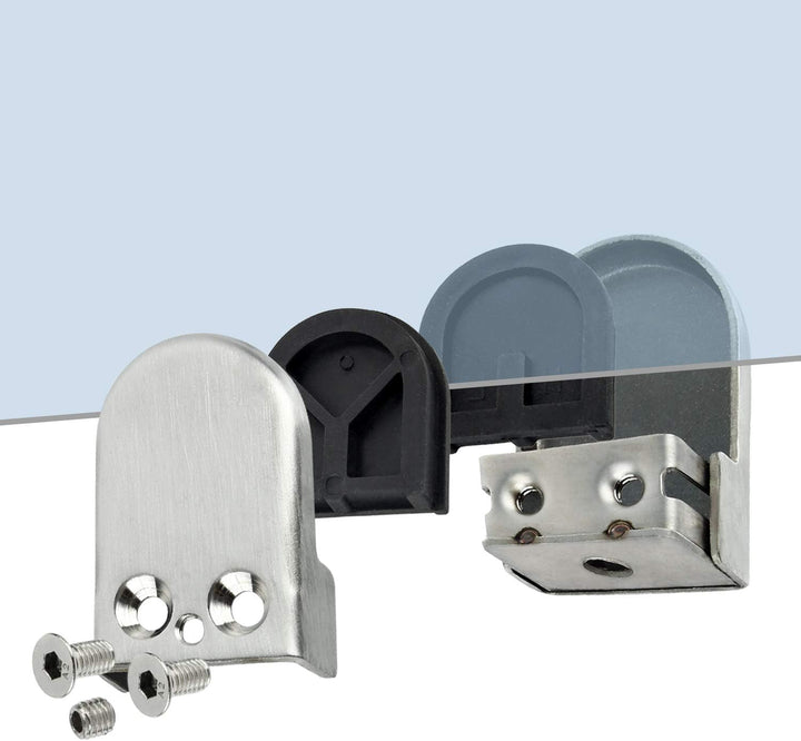 (Verbesserte Version) 8 x Edelstahl Stainless Steel 304 Klemmhalter Glasklemme Glasklemmhalter Glash