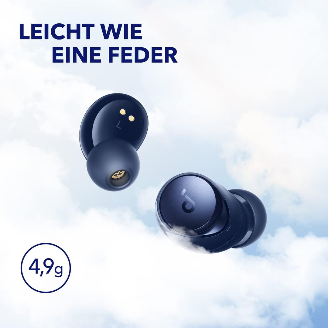 soundcore Anker Space A40, Kopfhörer kabellos, Automatische Geräuschunterdrückung bis 98%, 50h Wiede