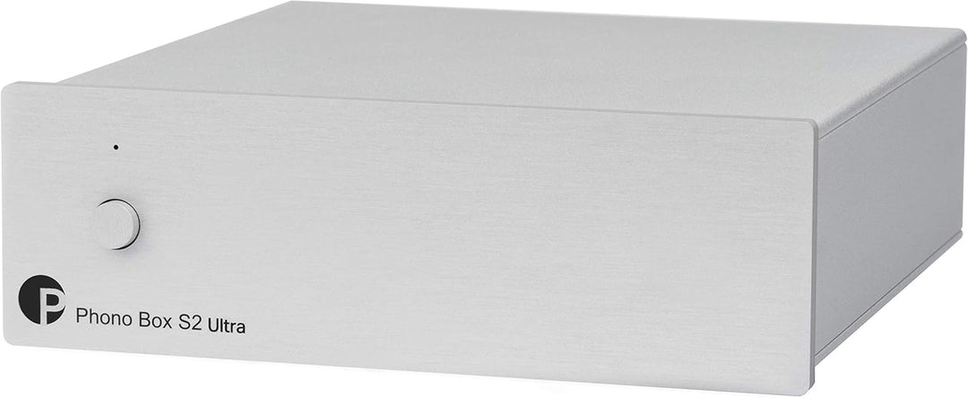 Pro-Ject Phono Box S2 Ultra, Diskrete MM/MC Phono Vorstufe (Silber), Silber