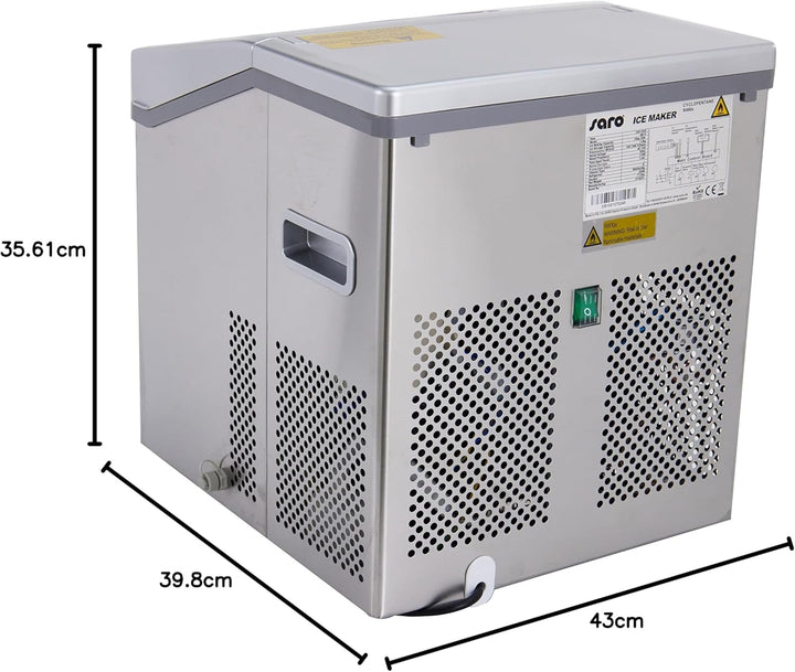 Saro EB 15 Eiswürfelbereiter/15 kg/24 h/230 V/1 Ph/0,16 kW/3 Eiswürfelgrössen, Single