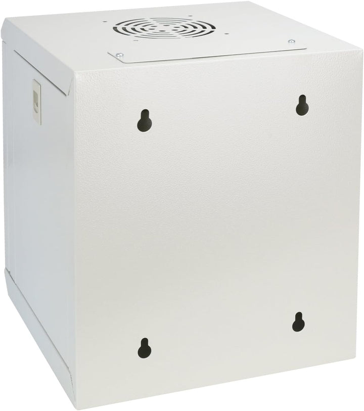 HMF 63306-07 Serverschrank 10 Zoll, 6 HE, Netzwerkschrank, Wandschrank, 10", 31,2 x 30 x 35 cm, Voll