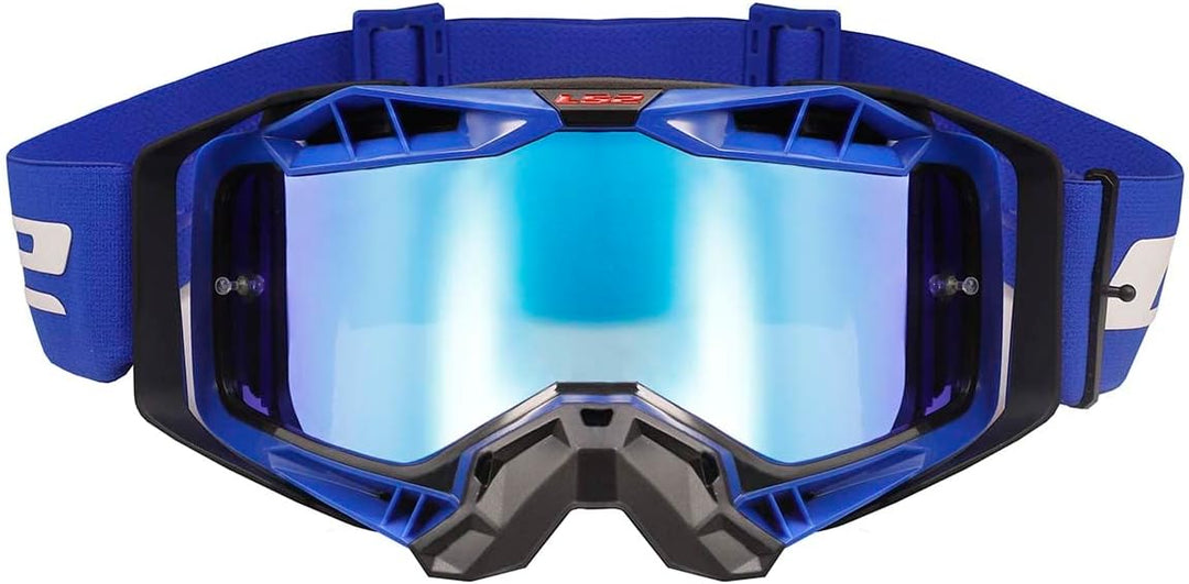 LS2 Unisex Aura-schutzbrille Motocross-Helmbrille mit Pinlock Aura Pro Schutzbrille, Schwarz/Orange
