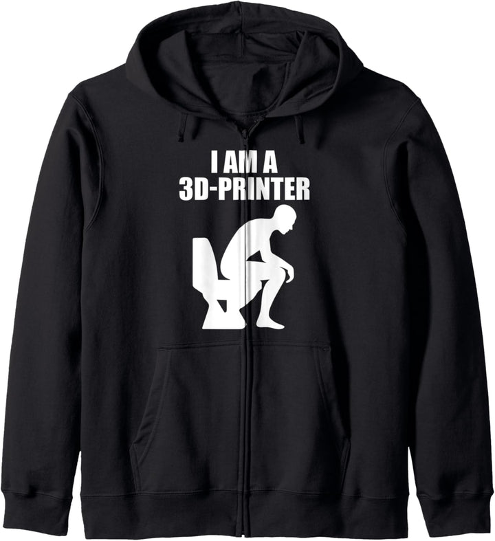 3D Drucker Druck Lustiger Spruch - Ich bin ein 3D Drucker Kapuzenjacke