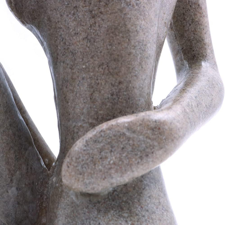 ANCLLO Statuen Skulptur Figuren Statuetten Kreative Harz Seitlich Gebet Yoga Mädchen Charakter Figur
