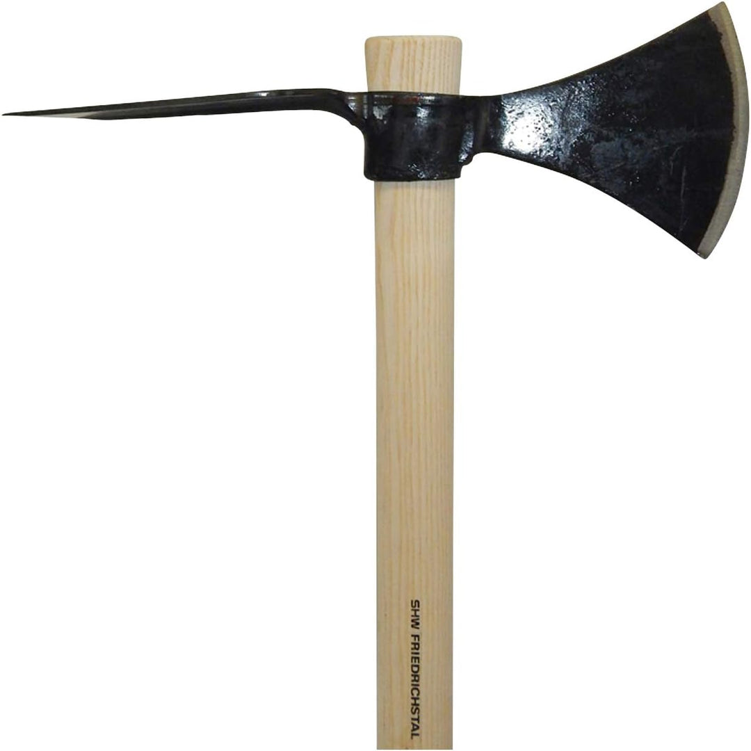 SHW-FIRE Gartenhacke - Wiedehopf Hacke mit Breitblatt, robust geschmiedet mit 105cm Eschenstiel, Bre