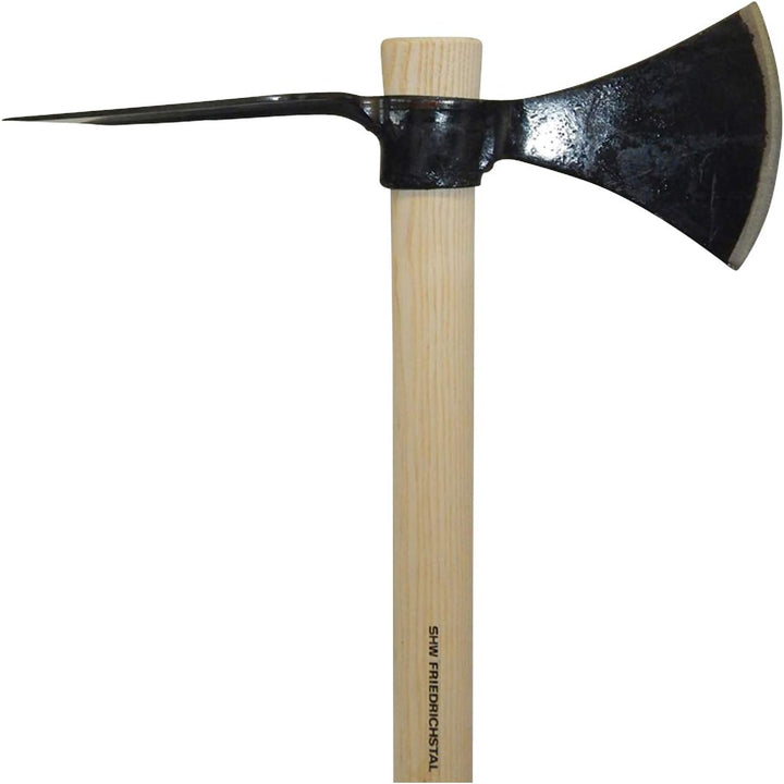 SHW-FIRE Gartenhacke - Wiedehopf Hacke mit Breitblatt, robust geschmiedet mit 105cm Eschenstiel, Bre