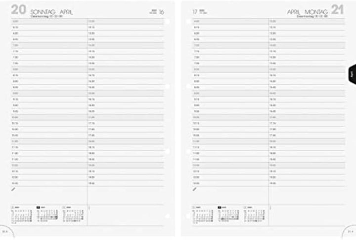 BRUNNEN Tages-Ersatzkalendarium Modell 787 2023 A4