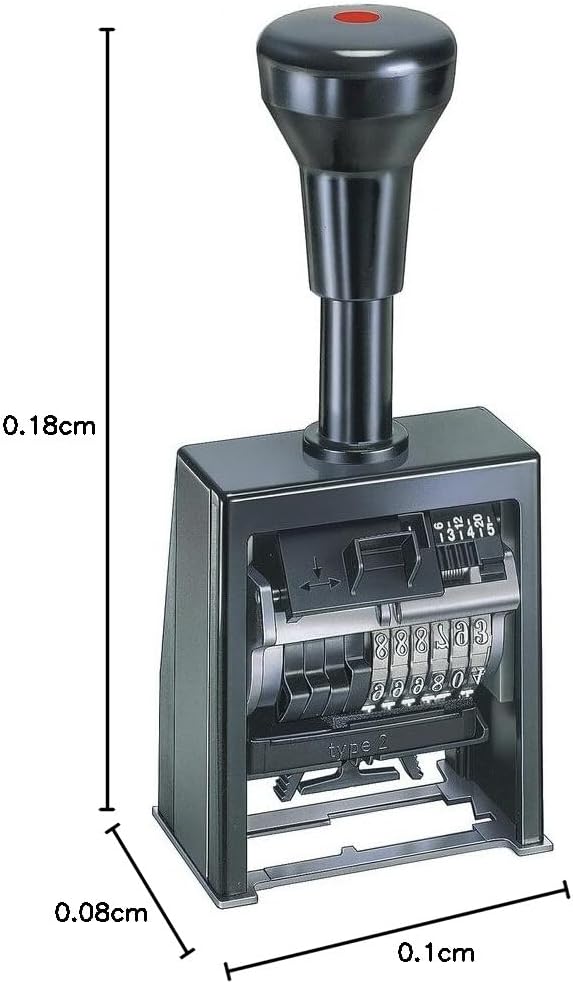 Reiner Numeroteur B6 Stempel mit 6 Rädern Zifferngrösse 5,5 mm