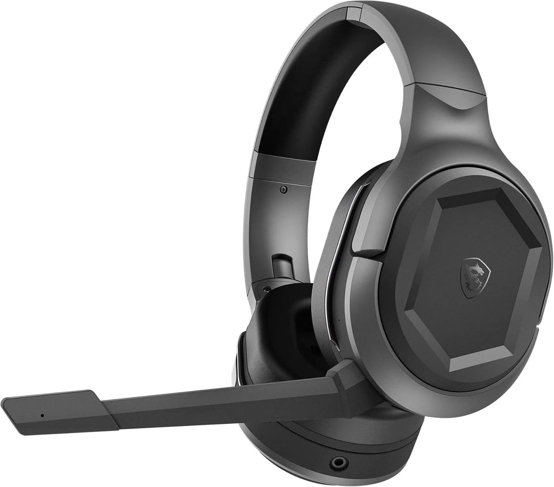 MSI IMMERSE GH50 Wireless Gaming Headset - Kabelose Kopfhörer, 50-mm-Neodym-Treiber mit Bassverstärk