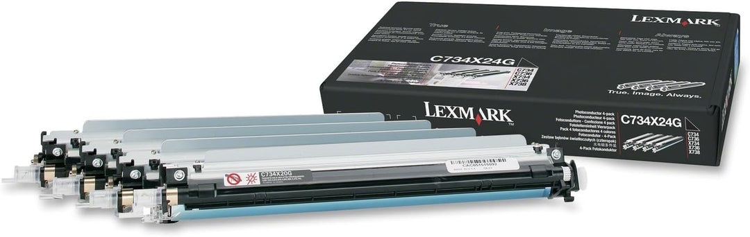 Lexmark C734X24G C734 / X734 Fotoleitereinheit 20.000 Seiten 4er-Pack, Schwarz