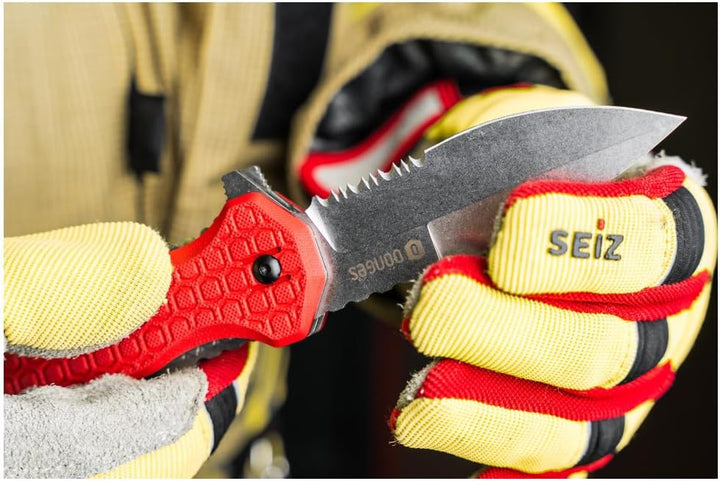 Dönges Expert Folder - Vielseitiges Rettungsmesser mit Spearpoint & Rescue-Tool-Klinge - Taschenmess