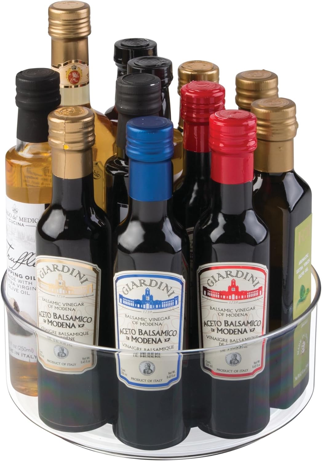 iDesign Cabinet/Kitchen Binz Drehteller, kleiner Schrank Organizer aus Kunststoff, durchsichtig, Son