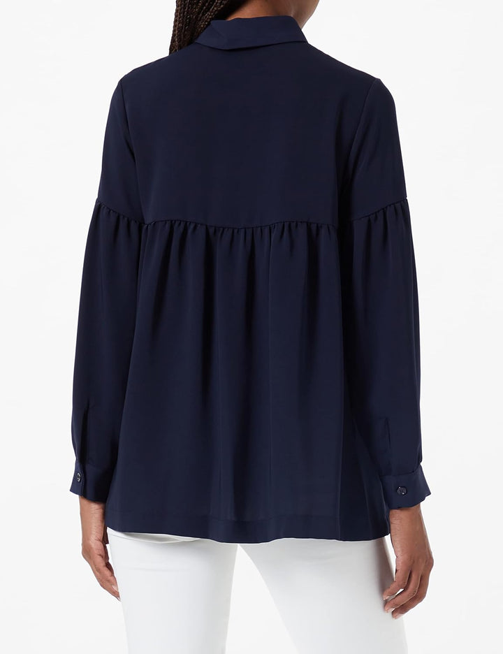 Seidensticker Damen Bluse - Fashion Bluse - Regular Fit - tailliert - Hemd Blusen Kragen - Bügelleic