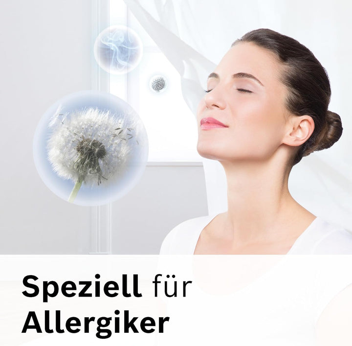 Bosch Staubsauger beutellos Serie 6 BGC41XALL, Bodenstaubsauger, ideal für Allergiker, Hygiene-Filte