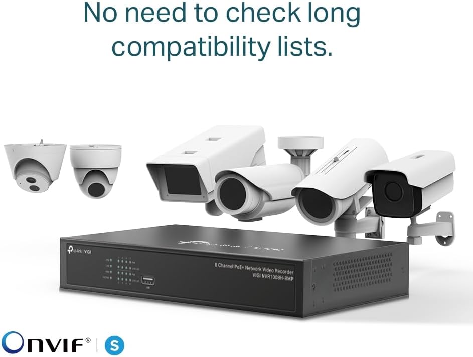 TP-Link VIGI NVR1008H-8MP Netzwerk-Videorekorder (NVR) Schwarz