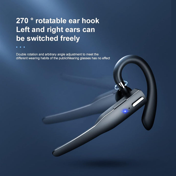 Cuifati YYK-525 Business -Headset, sehr leichtes Ohrbügel-Design, mit 500-mA-Ladeetui, für Geräte mi