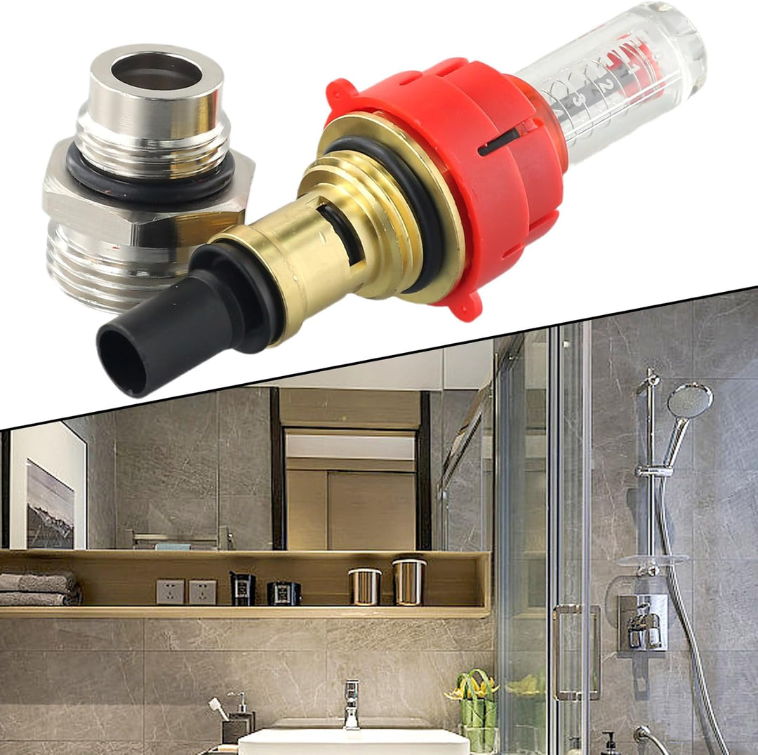 10 Stk Verteiler Durchflussmesser, Durchflussmesser für Wasser Fussbodenheizung, Verteiler Durchflus