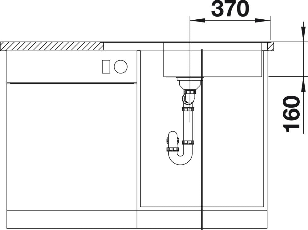BLANCO LANTOS XL 6 S-IF Compact | Edelstahl | Einbauart: Einbau von Oben & Flächenbündig | reversibe