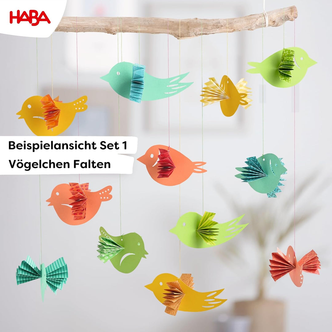 HABA XXL Frühlings-Bastelset – Perfekt für kleine Bastelanfänger: Frühlingsmotive wie Bienen & Vögel