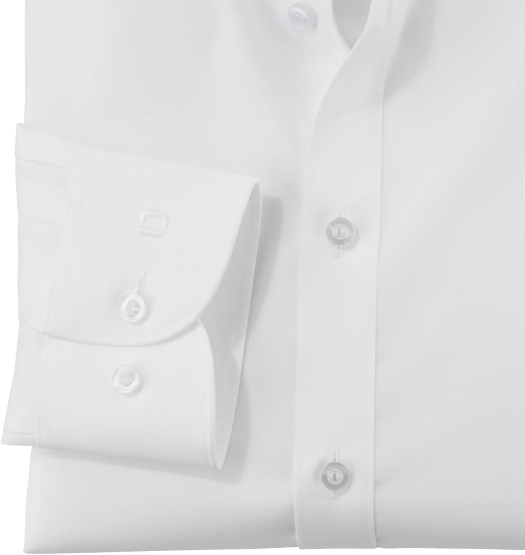 OLYMP Herren Oberhemd Langarm Hemd,einfarbig,Einfarbig,Comfort fit,New Kent 36 Weiss, 36 Weiß