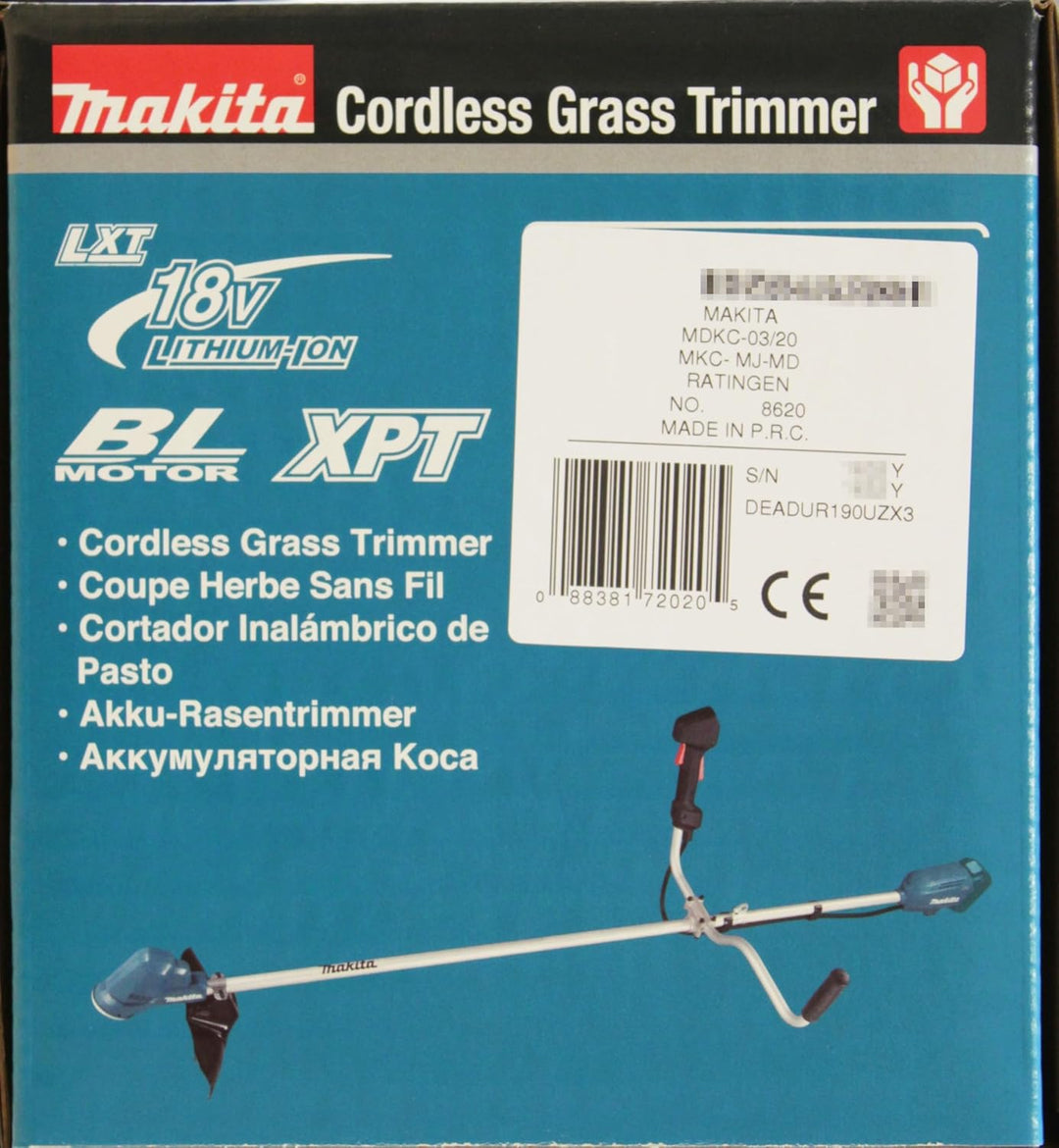 Makita DUR190UZX3 Akku-Rasentrimmer 18 V (ohne Akku, ohne Ladegerät) Schwarz 60 x 450 mm