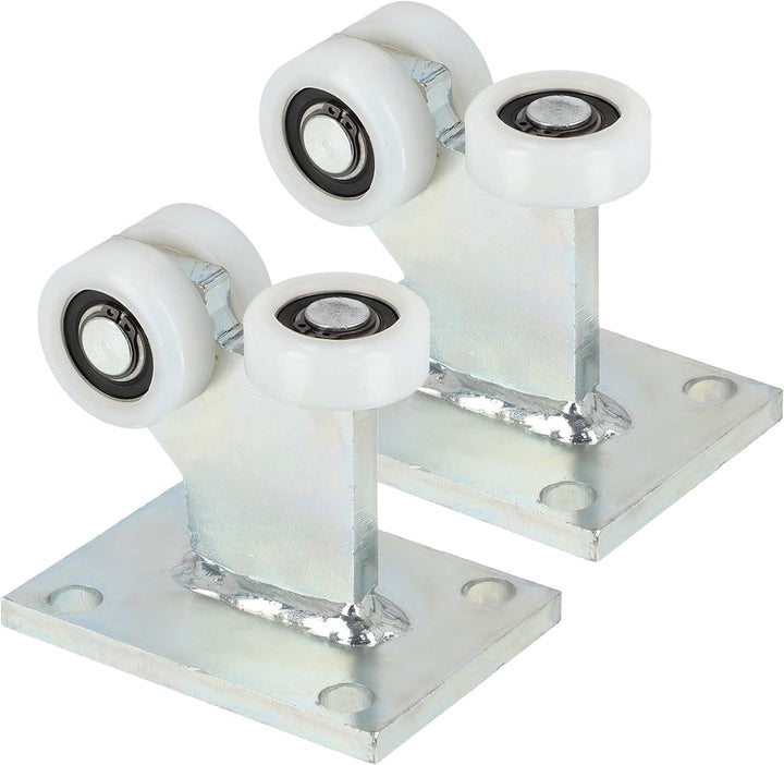 KOTARBAU® 2er Set Laufrolle für Schiebetor ohne Höheneinstellung ⌀ 43 mm 3 Rollen Robuste Ausstattun
