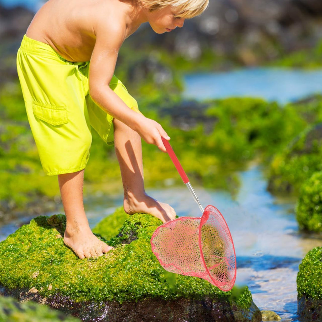 SAFIGLE 5 Stück Teleskop-Schmetterlingsnetze Kinder-Fischernetze Outdoor-Fangwerkzeuge Ausziehbare F