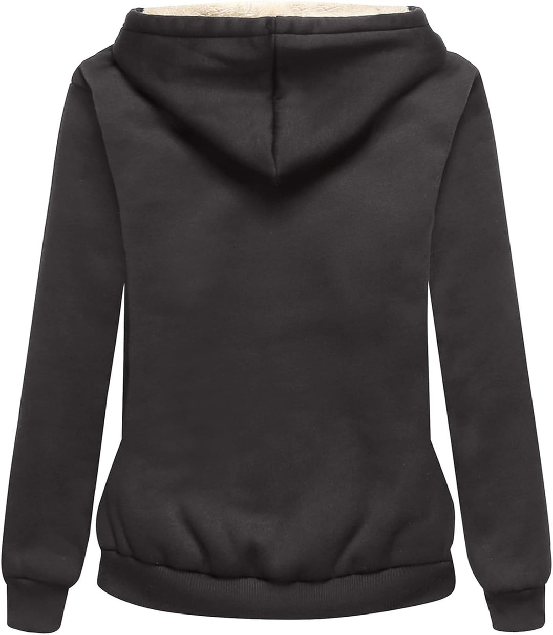 LLdress Sweatjacke Damen Fleecejacke mit Kapuze Hoodie für Frau Basic Kapuzenjacke mit Reissverschlu