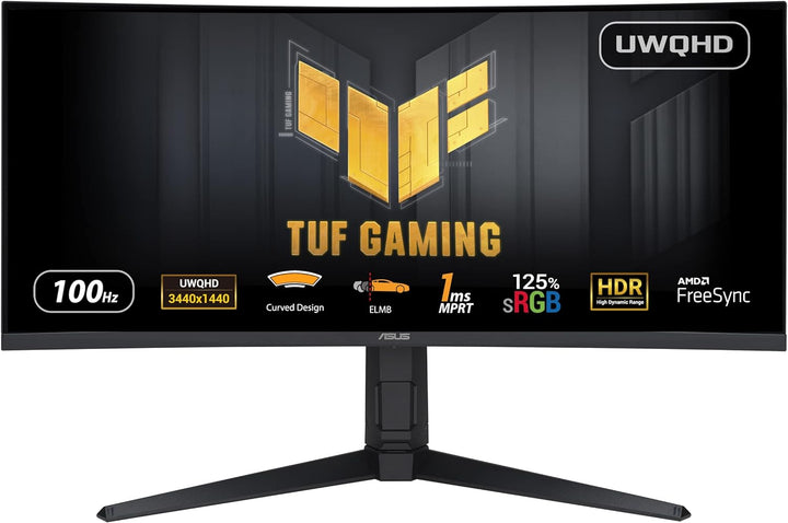 ASUS TUF Gaming VG34VQEL1A | 34 Zoll UWQHD Curved Monitor | 100 Hz, 1ms MPRT, FreeSync, HDR 10 | VA