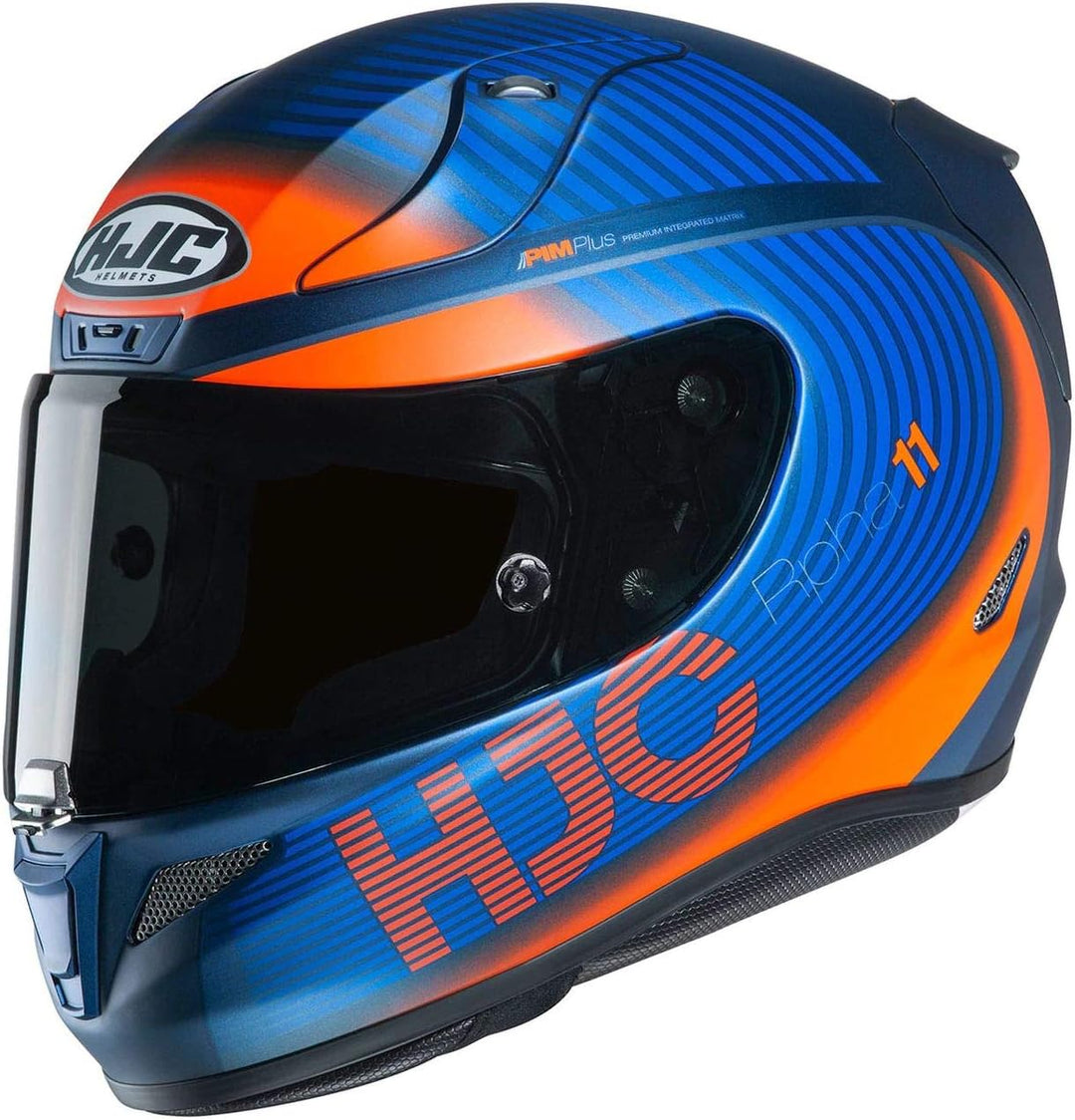 HJC Helmets Herren Nc Motorrad Helm, Schwarz/Orange, M