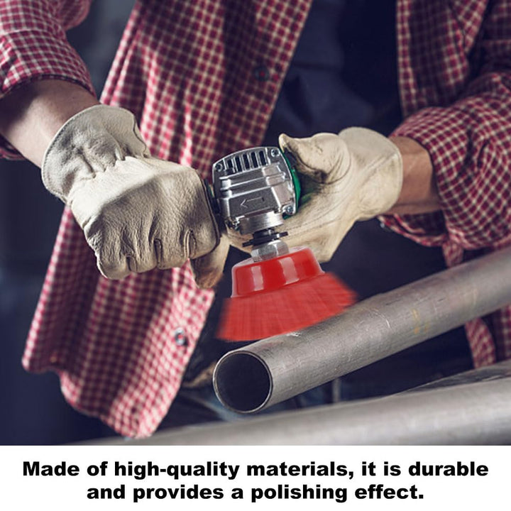 UTMACH 2 Stück Nylon Topfbürste Bohrmaschine Nylonbürste Winkelschleifer Bürste Nylon mit Innengewin