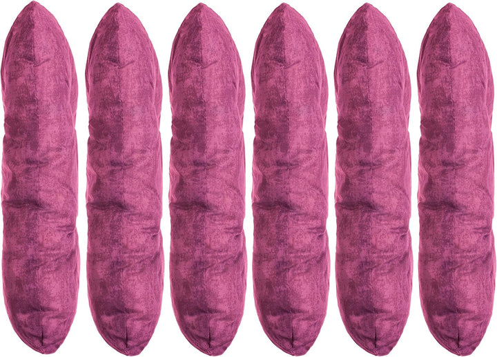 Brandsseller Kissen-Set Sitzkissen Dekokissen Stuhlkissen Zierkissen Stuhlauflage (6er-Set, Beere) 6