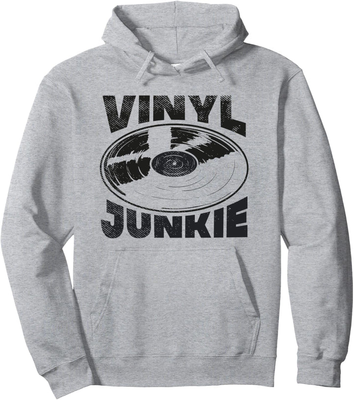 Schallplattenspieler Audio Musik LP Retro Vintage Vinyl Schallplatten DJ Pullover Hoodie